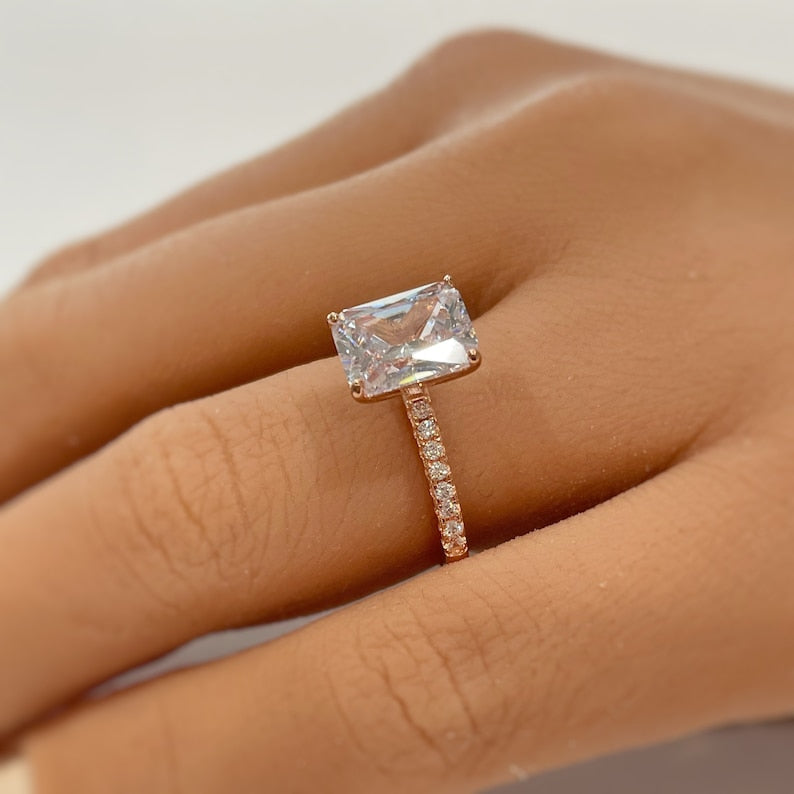 2.50ct Radiant Cut Engagement Ring