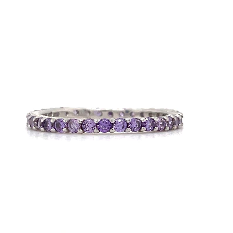 Amethyst Eternity Band