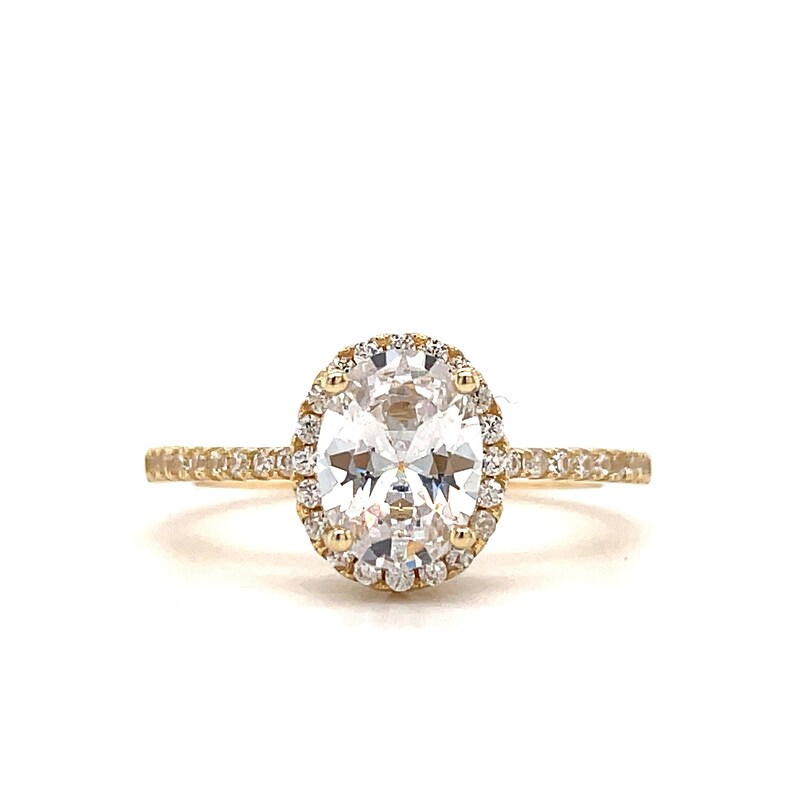 1.25ct Oval Hidden Halo Engagement Ring