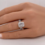 Load image into Gallery viewer, 2.00ct Emerald Cut Art Deco Engagement Ring Set
