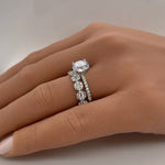 Load image into Gallery viewer, Diamond Cluster Eternity Band
