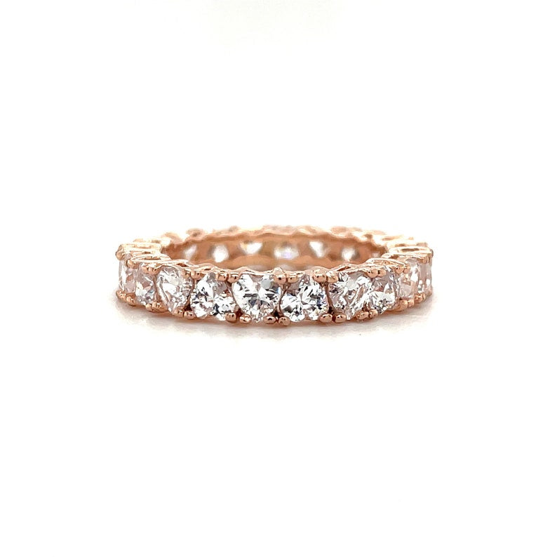 4.50ct Heart Diamond Eternity Ring