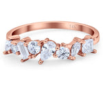 Load image into Gallery viewer, 14k Assorted Moissanite Band
