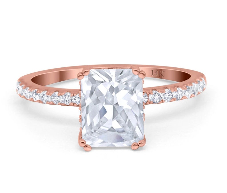 2.50ct Radiant Cut Engagement Ring