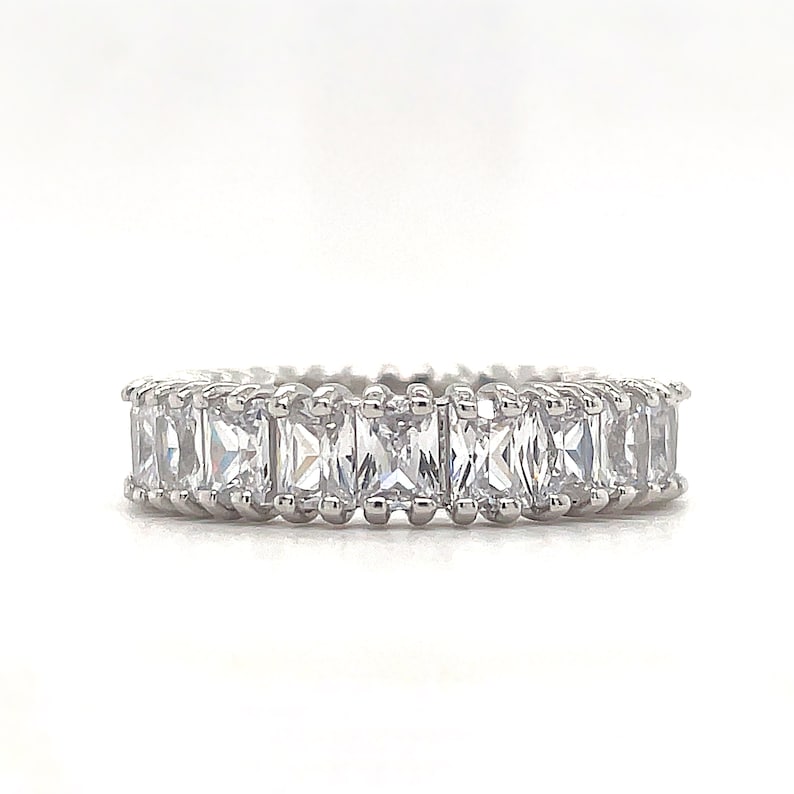 Large Baguette Diamond Band