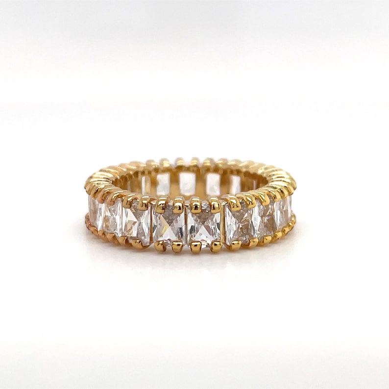 Large Baguette Diamond Band