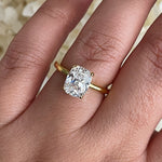 Load image into Gallery viewer, 2.50 Elongated Cushion Cut Moissanite Engagement Ring
