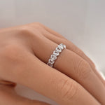 Load image into Gallery viewer, Oval Eternity Band, Oval Wedding Band
