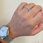 Load image into Gallery viewer, Oval Eternity Band, Oval Wedding Band
