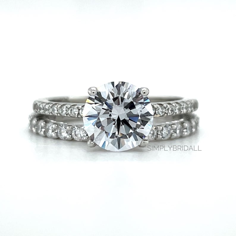 2.00ct Solitaire Engagement Ring Set