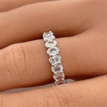 Load image into Gallery viewer, Oval Eternity Band, Oval Wedding Band
