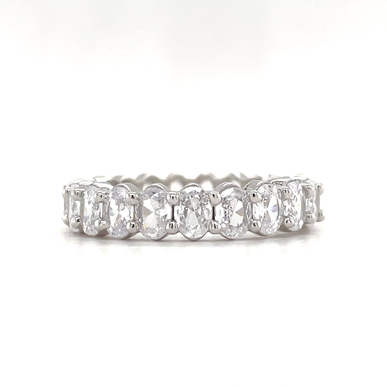 Oval Eternity Band, Oval Wedding Band