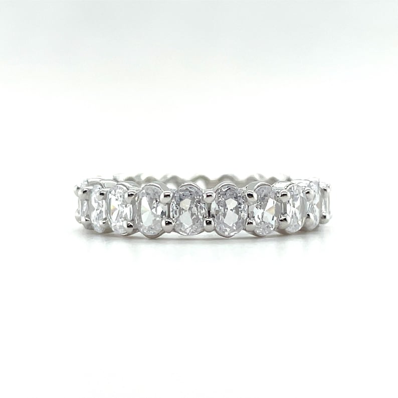 Oval Eternity Band, Oval Wedding Band