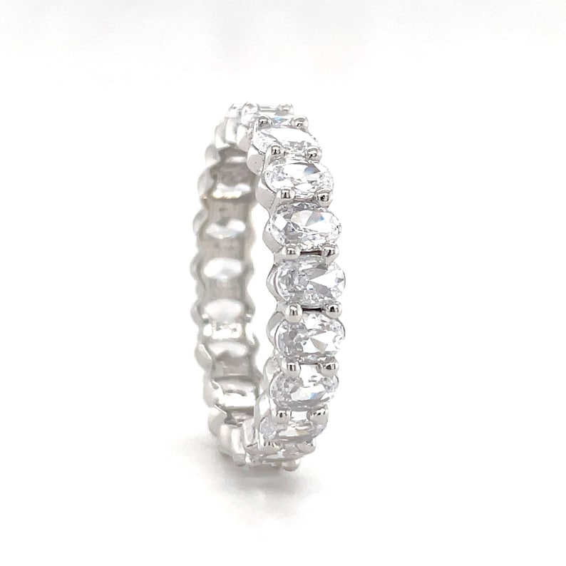 Oval Eternity Band, Oval Wedding Band