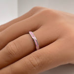 Load image into Gallery viewer, Pink Fire Opal Eternity Band
