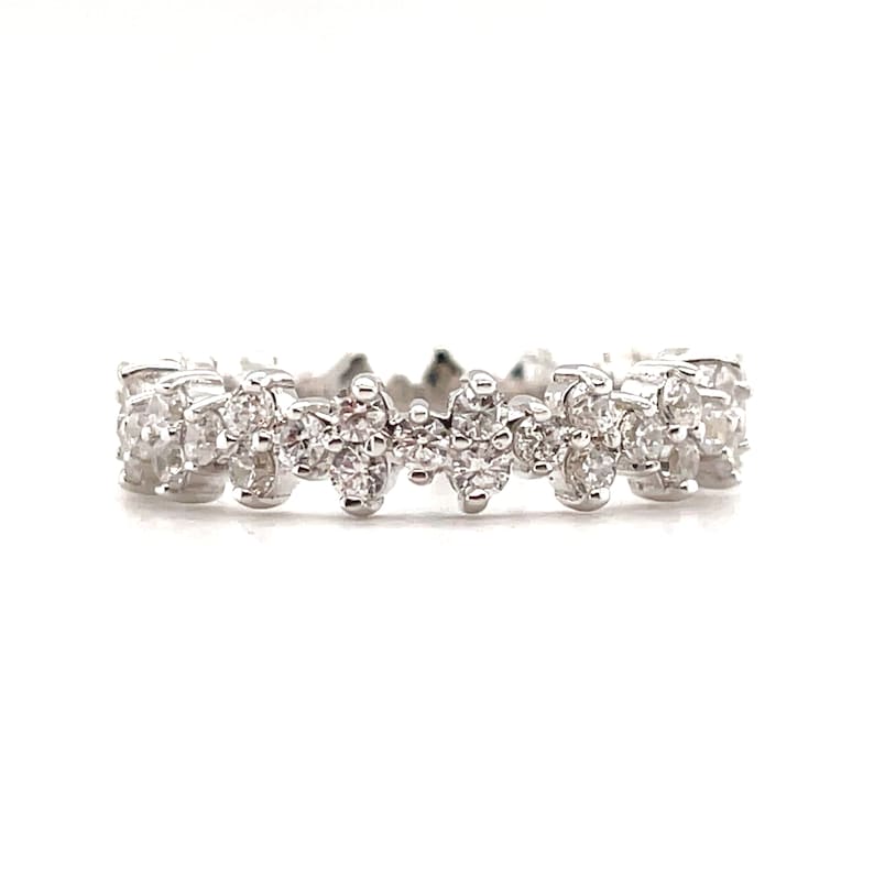 Diamond Cluster Eternity Band