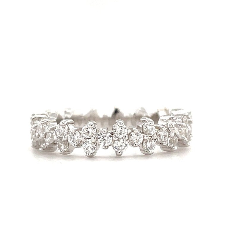 Diamond Cluster Eternity Band